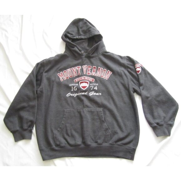 Men Mount Vernon Est 1674 Original Gear Pullover Hoodie Sz XXL (MT655) - Picture 1 of 8